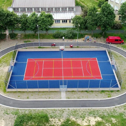 Revêtement de sol aiguilleté pour aménagement multisport extérieur